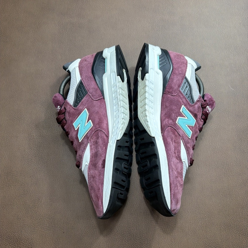 New Balance 998 Made in USA Mens Sz 10.5 Sneakers Shoes RARE BURGUNDY COLORWAY! - Picture 5 of 11